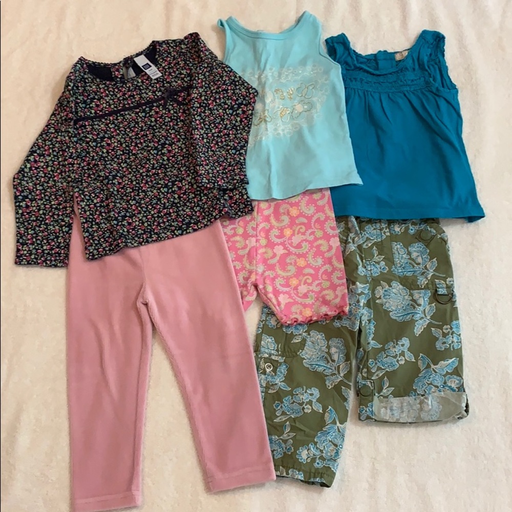Six-Piece Girls Size 18-24 Mix-n-Match Baby Gap/Gymboree/Old Navy Bundle